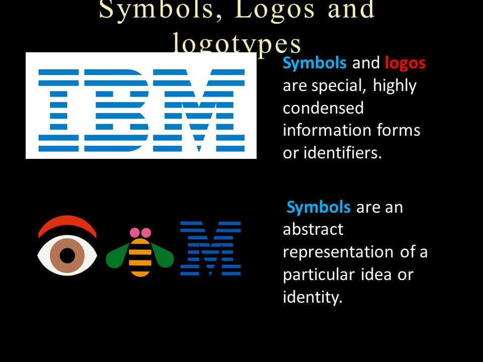 Symbols, Logos and logotypes