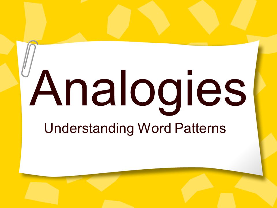 Understanding Word Patterns