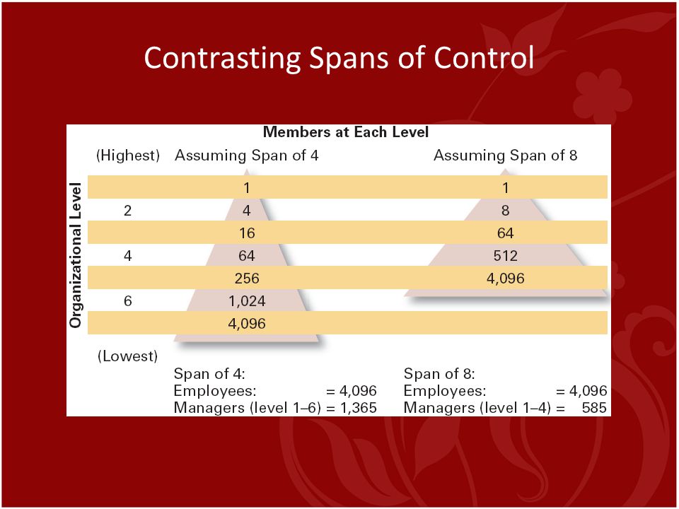 Contrasting Spans of Control
