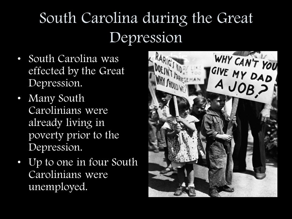 South Carolina during the Great Depression