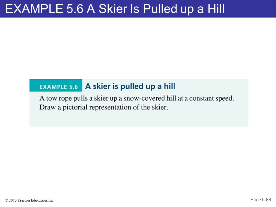 EXAMPLE 5.6 A Skier Is Pulled up a Hill