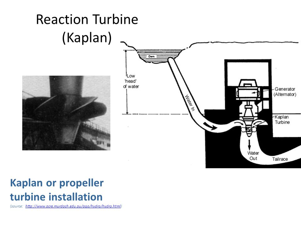 Reaction Turbine (Kaplan)
