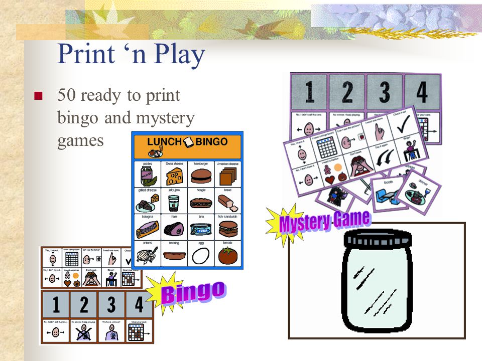Print ‘n Play 50 ready to print bingo and mystery games Mystery Game