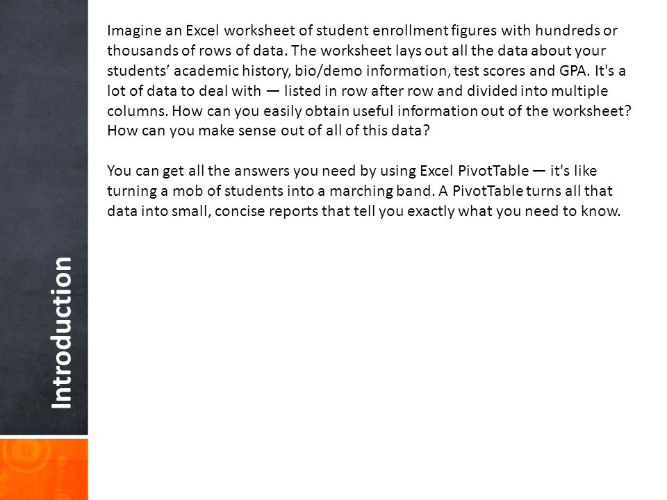 use excel student tests