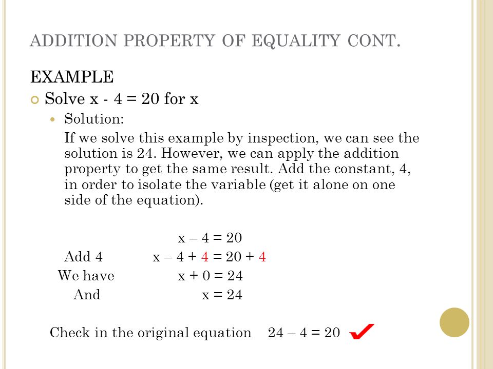 using addition property of equality ppt video online download property of equality
