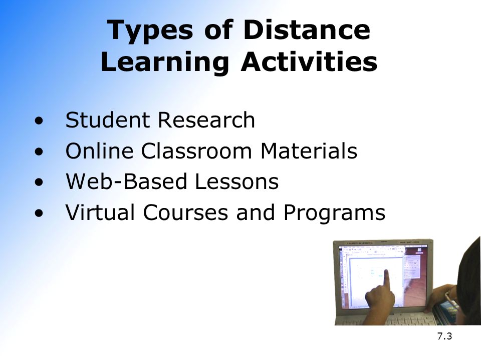 Types of Distance Learning Activities