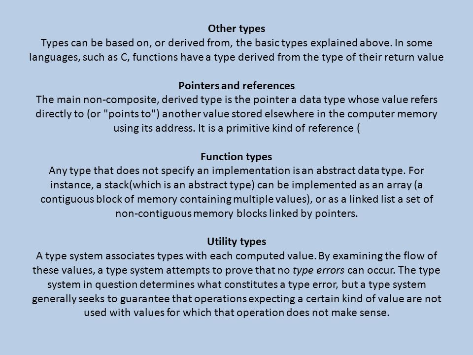 Programming Languages Data Types Presentation Ppt Video Online