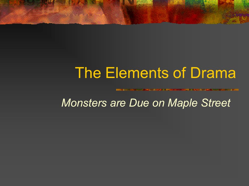 Monsters are Due on Maple Street