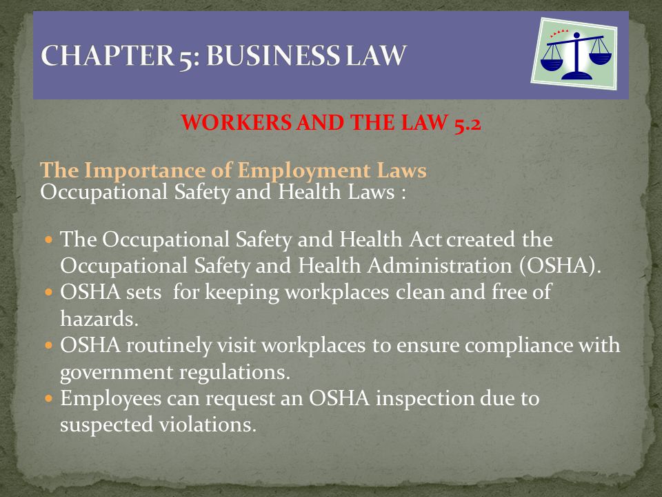 As described in Chapter 5, the Occupational