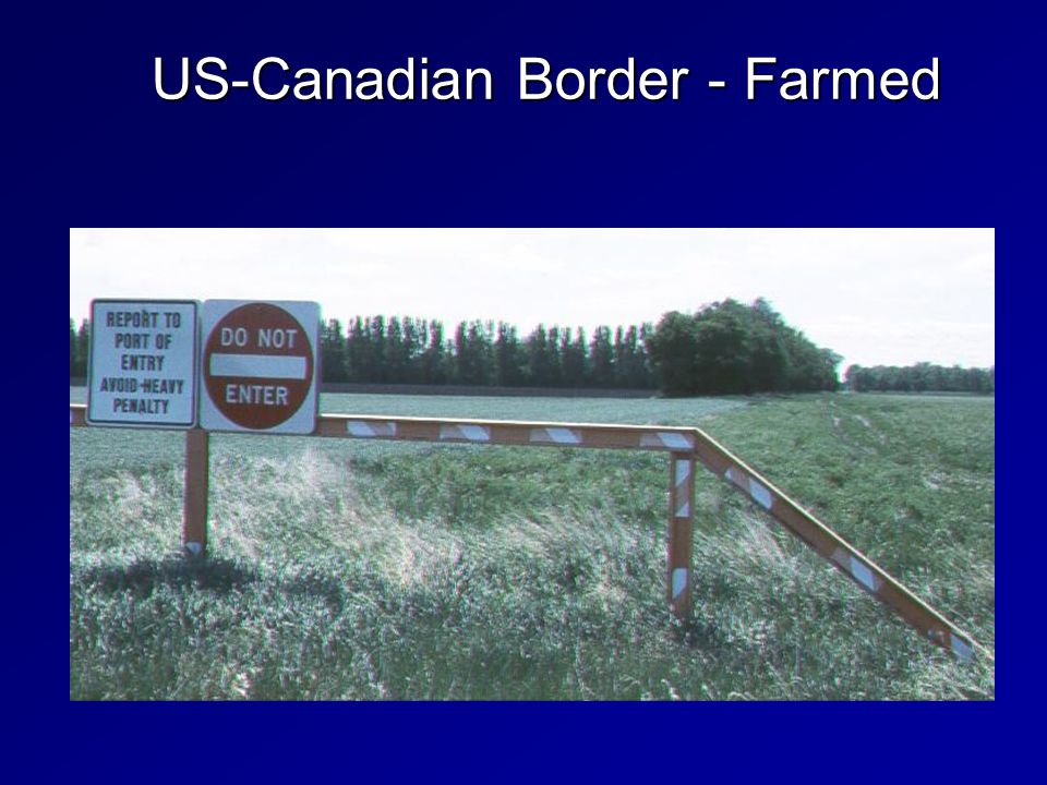 US-Canadian Border - Farmed
