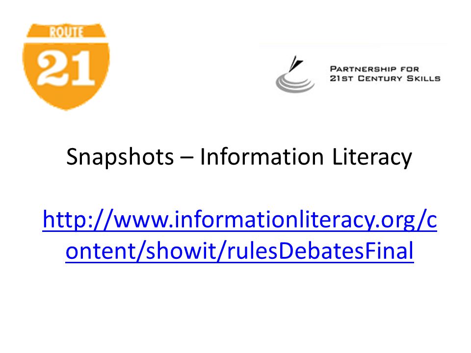 Snapshots – Information Literacy   informationliteracy