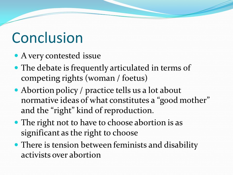 conclusion abortion