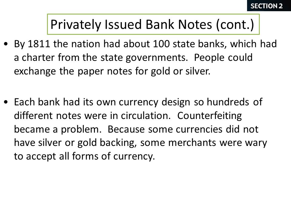 Privately Issued Bank Notes (cont.)