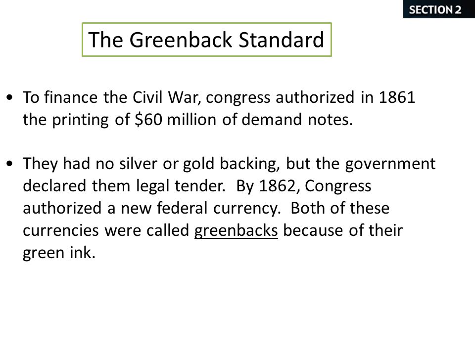 The Greenback Standard