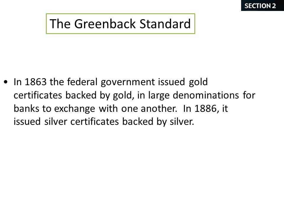 The Greenback Standard