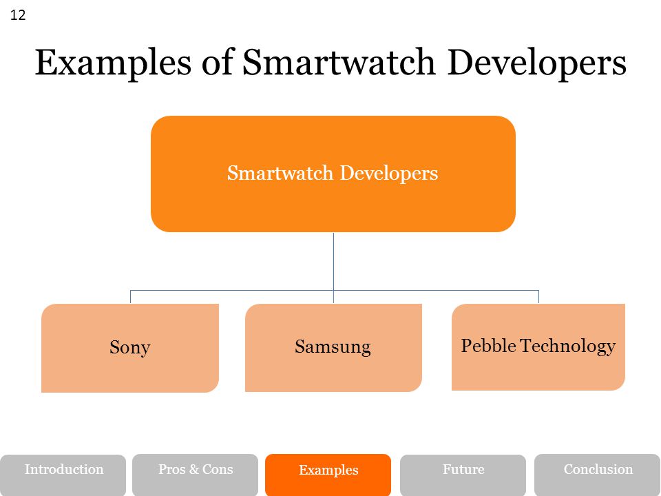 Examples of Smartwatch Developers
