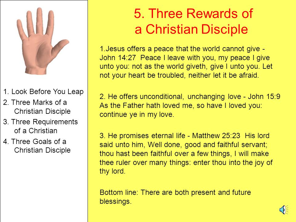 5. Three Rewards of a Christian Disciple