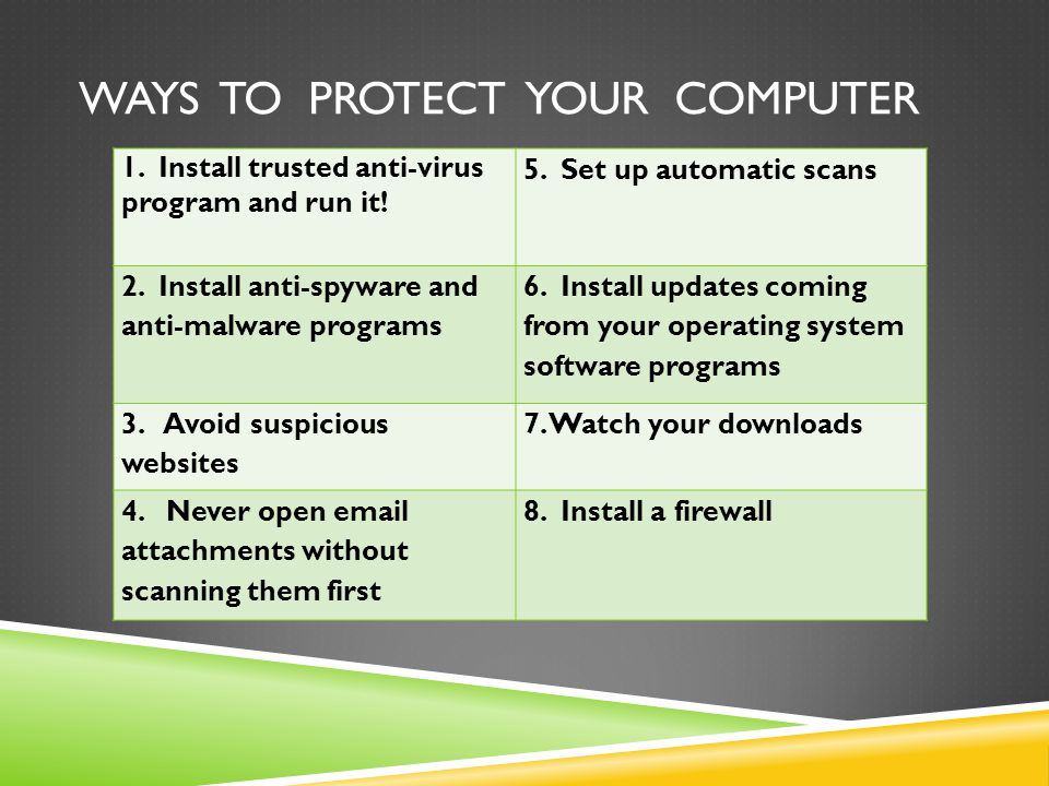 2 ways to protect your computer from viruses 2 ways to protect your computer from viruses