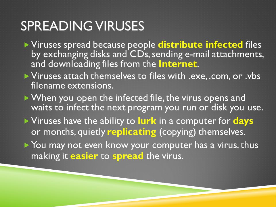 Spreading Viruses