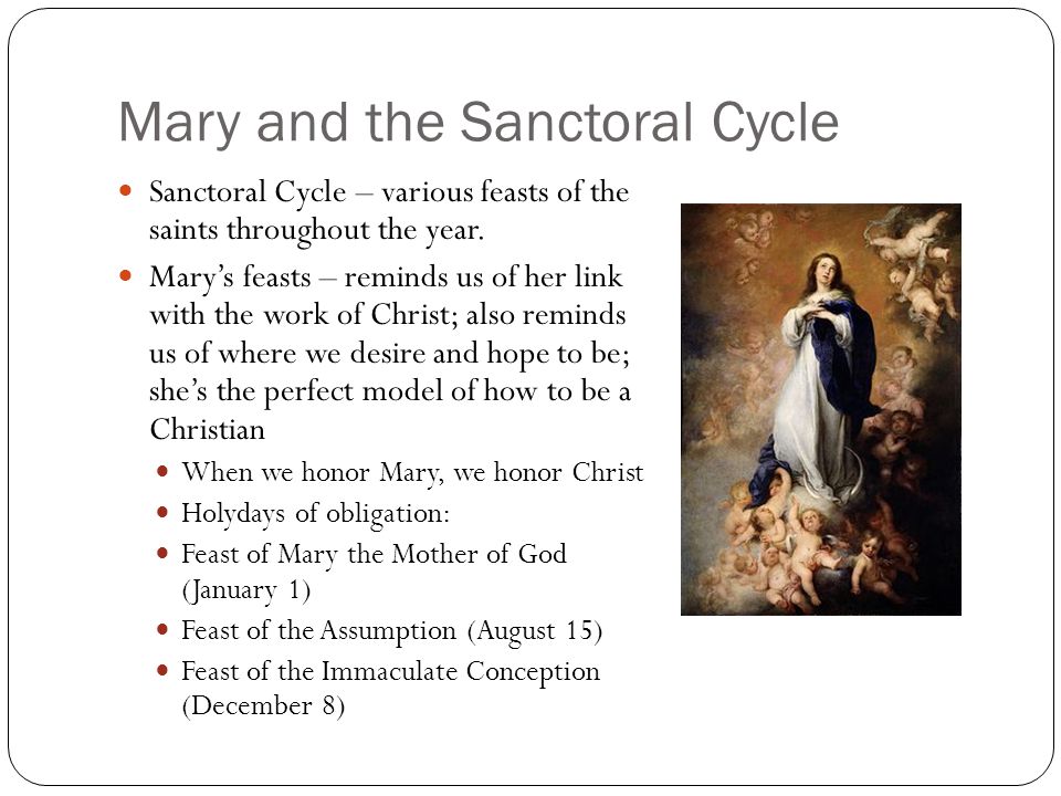Mary and the Sanctoral Cycle