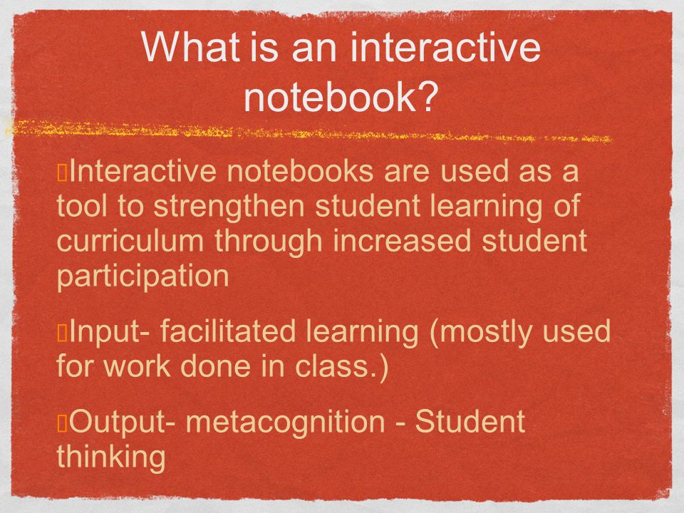 What is an interactive notebook