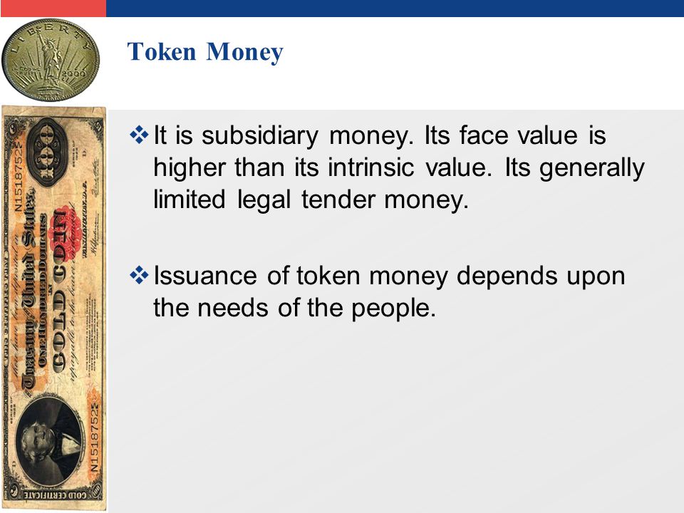 meaning of token money