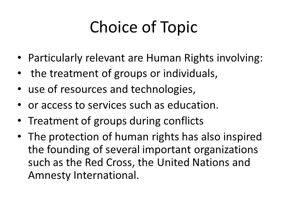human rights extended essay