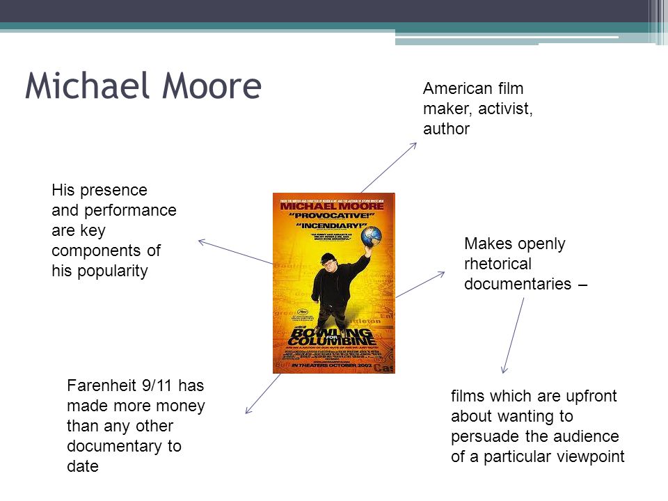 Michael Moore American film maker, activist, author