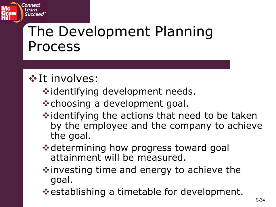 The Development Planning Process
