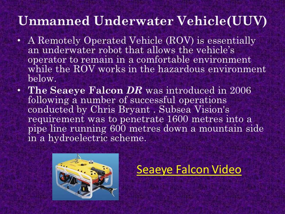 Unmanned Underwater Vehicle(UUV)