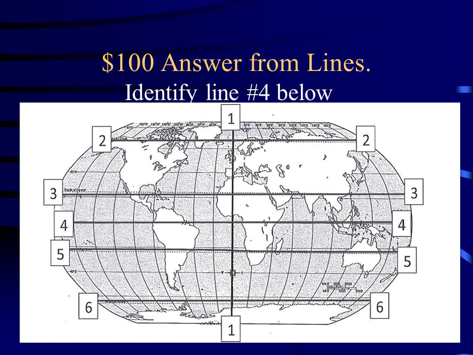 $100 Answer from Lines. Identify line #4 below