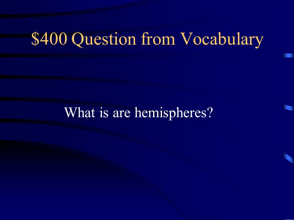 $400 Question from Vocabulary