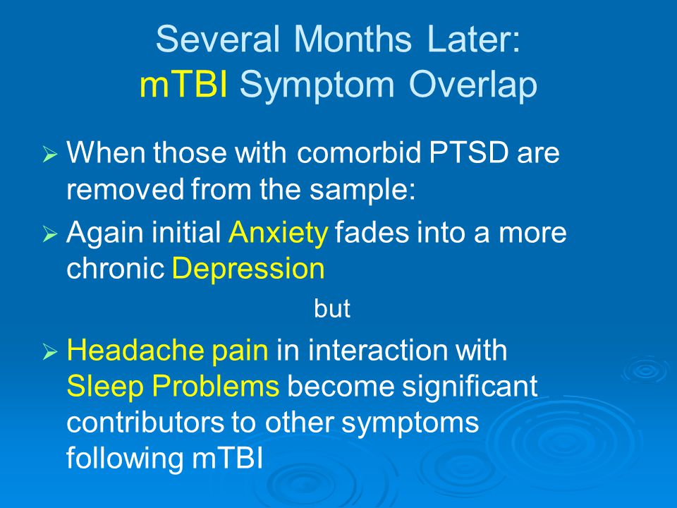 Several Months Later: mTBI Symptom Overlap