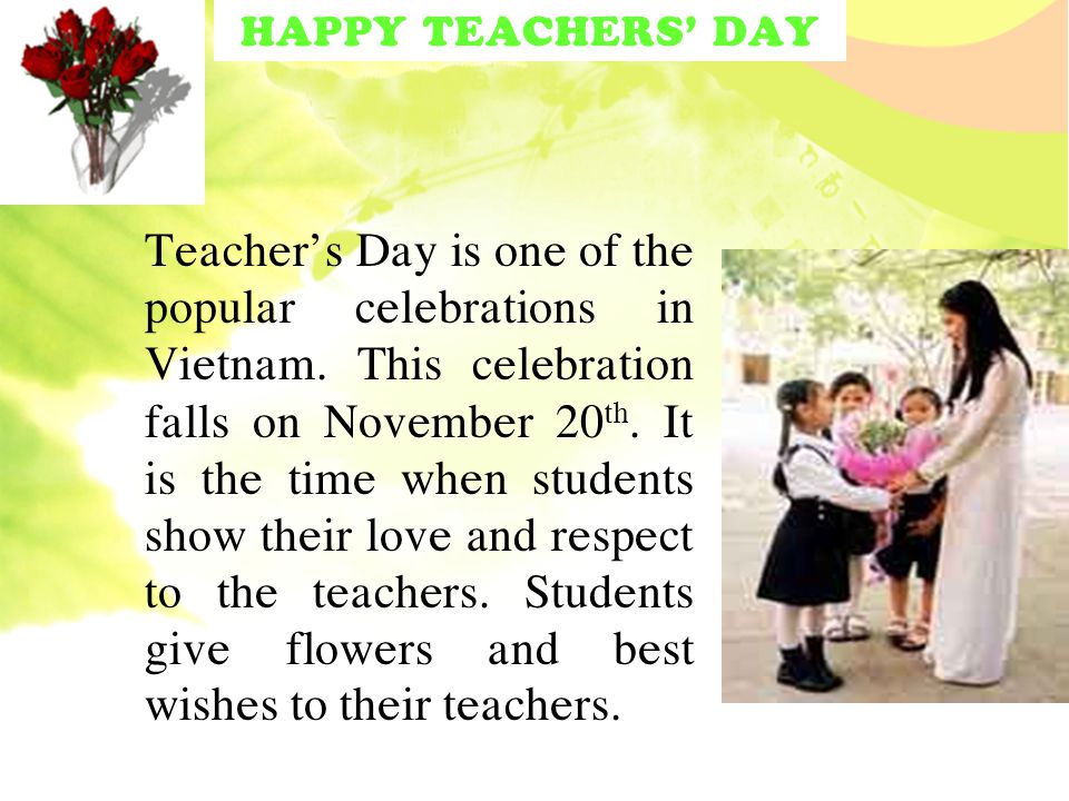 HAPPY TEACHERS’ DAY