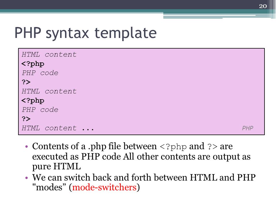 Mode Switch Key. Articles content php id