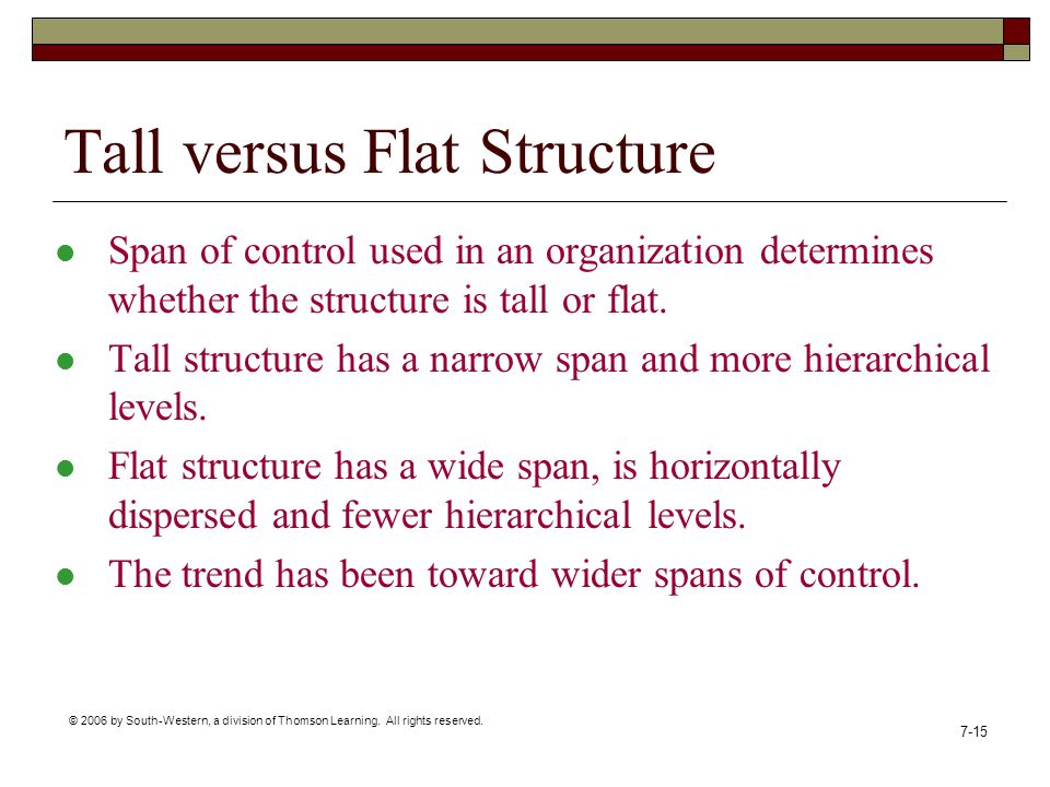 Tall versus Flat Structure