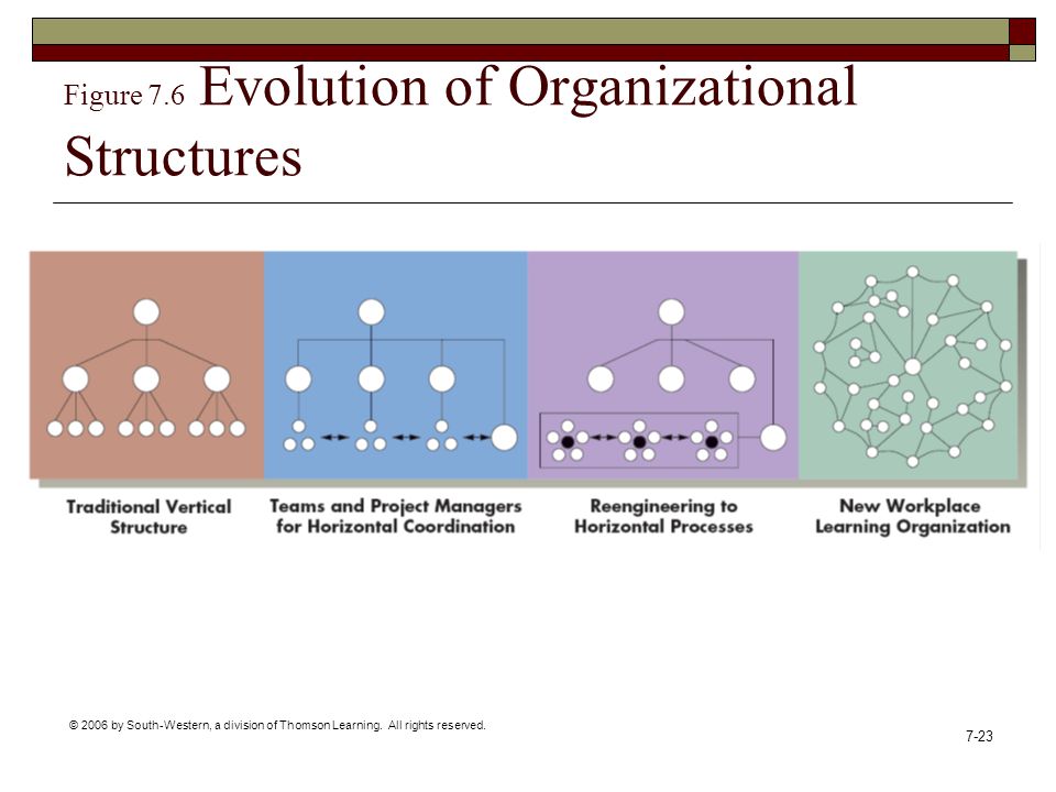Figure 7.6 Evolution of Organizational Structures