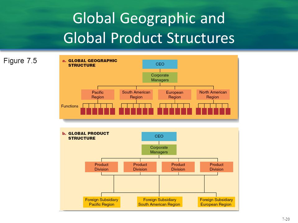 Global Geographic and Global Product Structures