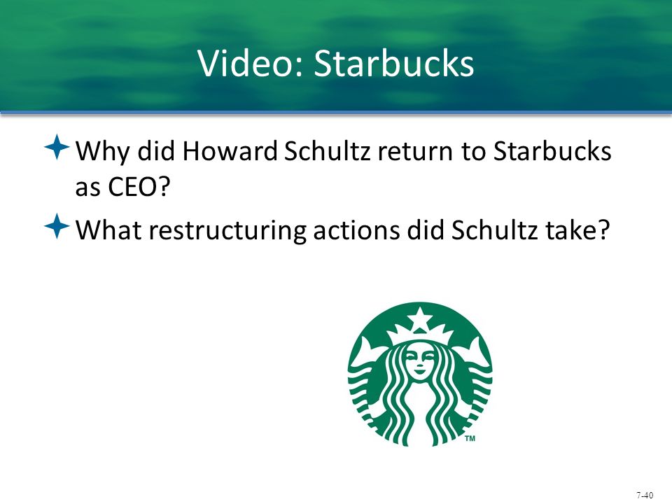 Video: Starbucks Why did Howard Schultz return to Starbucks as CEO