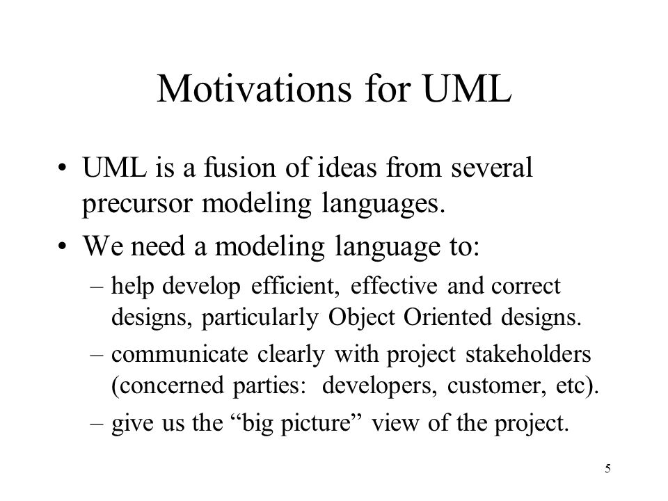 Introduction To Uml Credits Slides Burrowed Heavily From Ppt Download