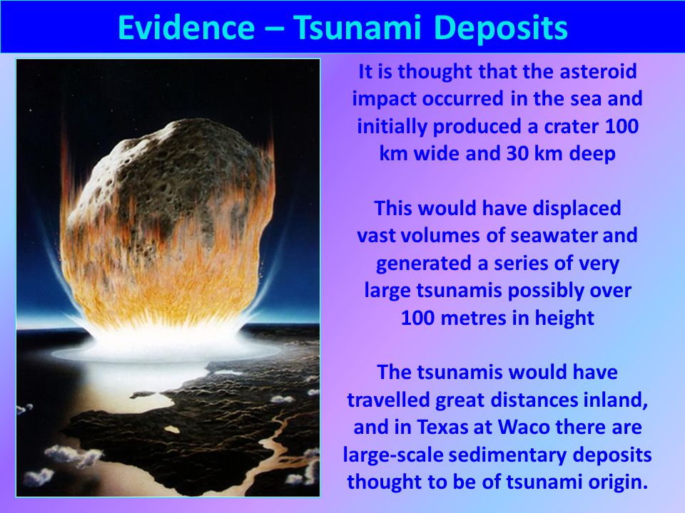 Evidence – Tsunami Deposits