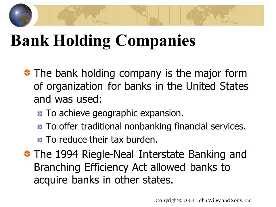 Bank Holding Companies