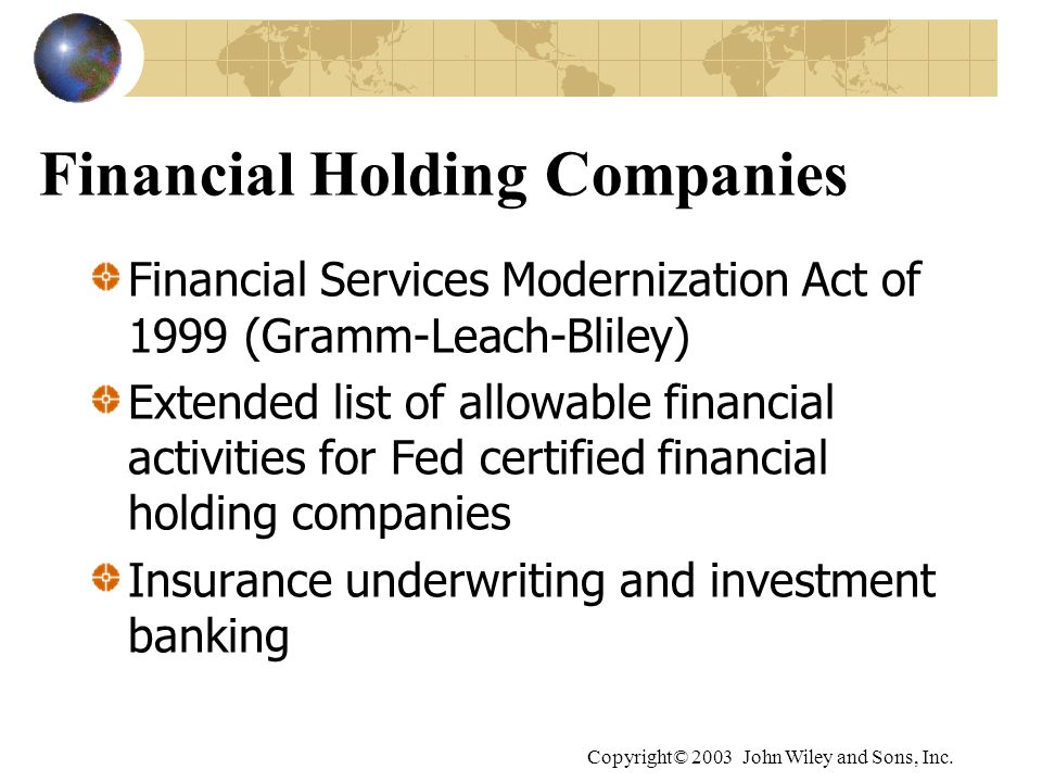 Financial Holding Companies