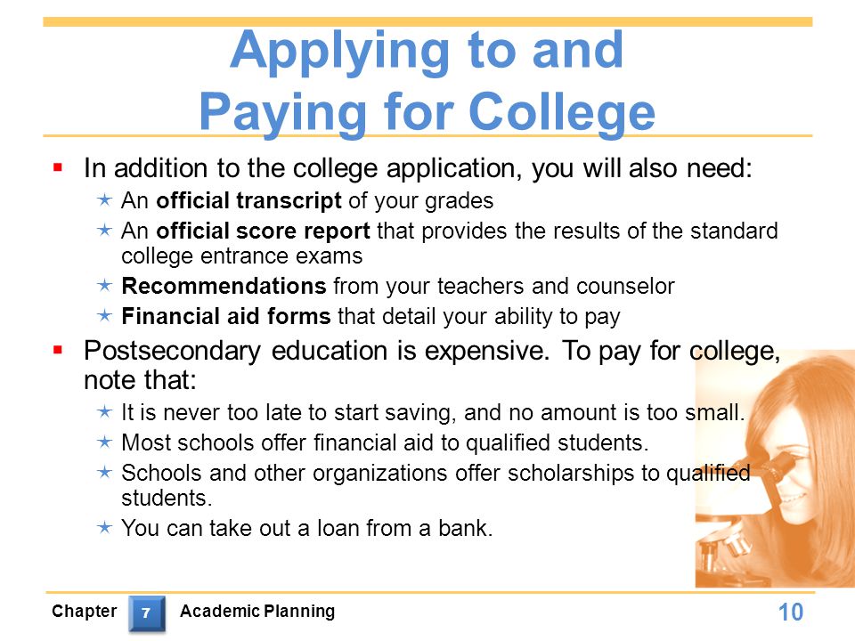 Applying to and Paying for College