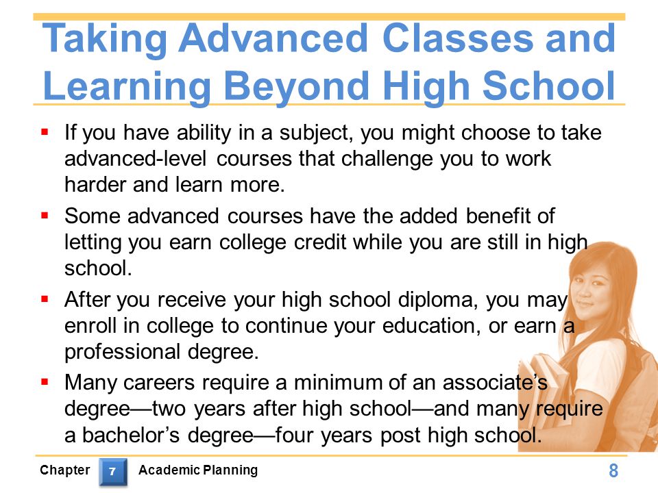 Taking Advanced Classes and Learning Beyond High School