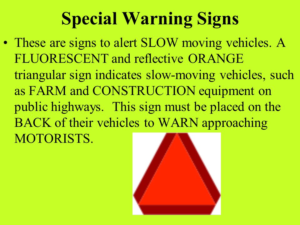 Special Warning Signs