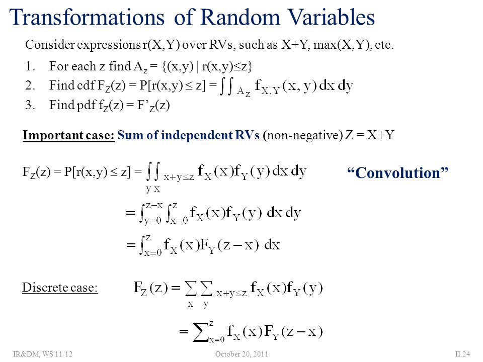 Chapter Ii Basics From Probability Theory And Statistics Ppt Video Online Download
