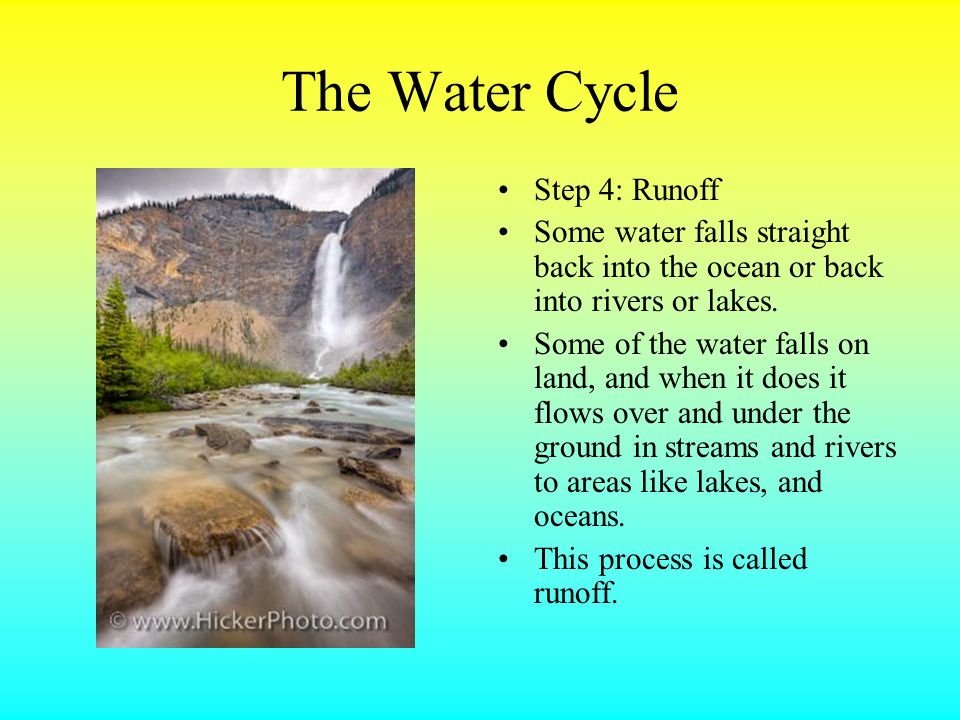 The Water Cycle Step 4: Runoff