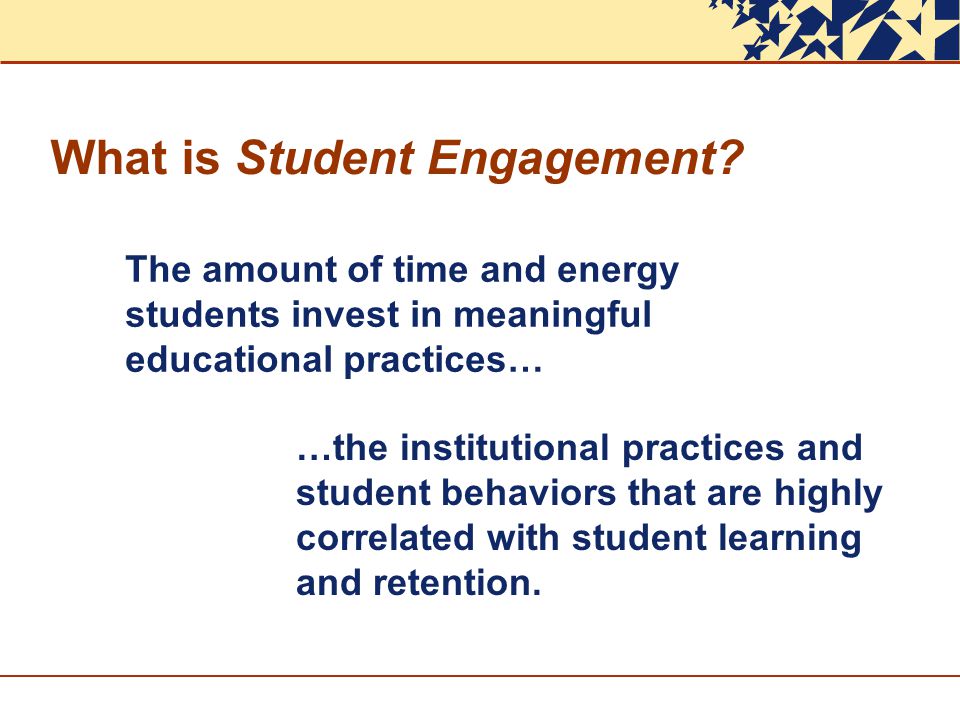 What is Student Engagement
