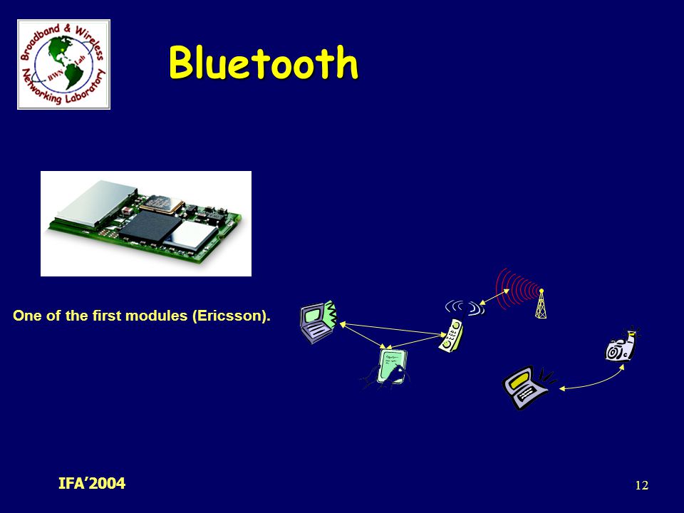 Bluetooth One of the first modules (Ericsson).